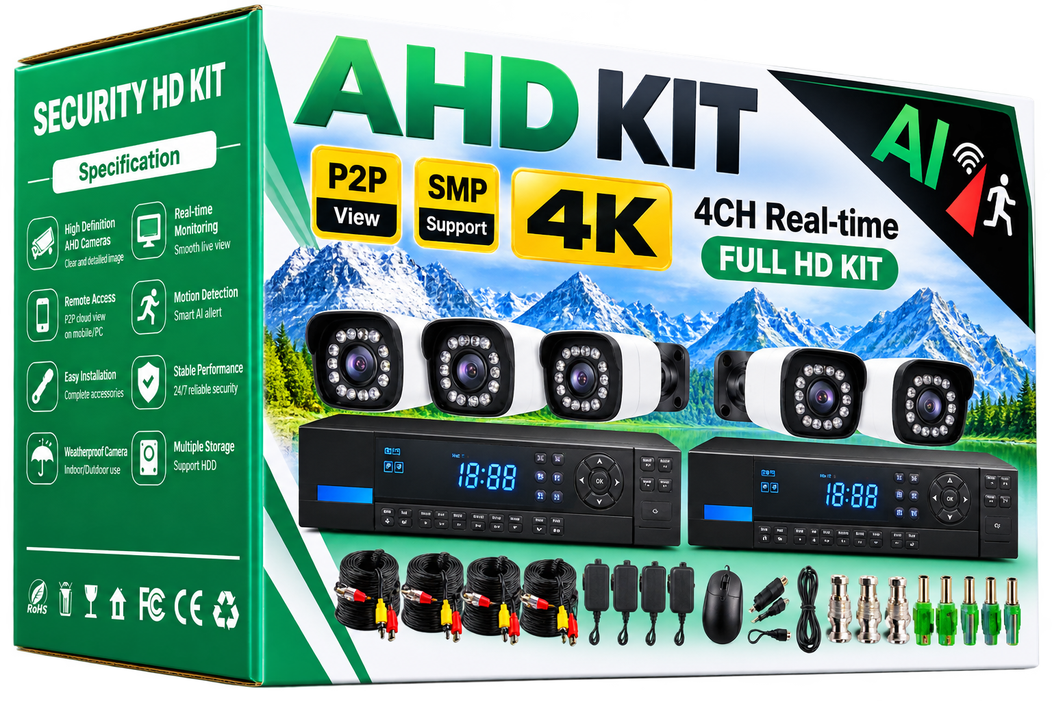 AHD CCTV security kit
