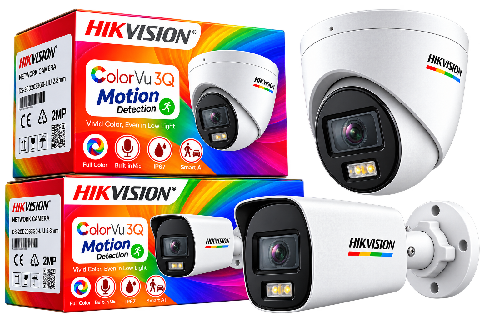 Hikvision ColorVu security cameras